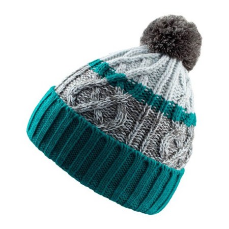 Σκούφος με φούντα (Atl COOL) γκρι/πράσινο